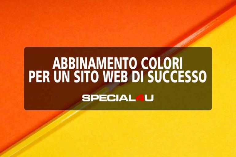 Abbinamento colori Abbinamento colori per un sito web di successo