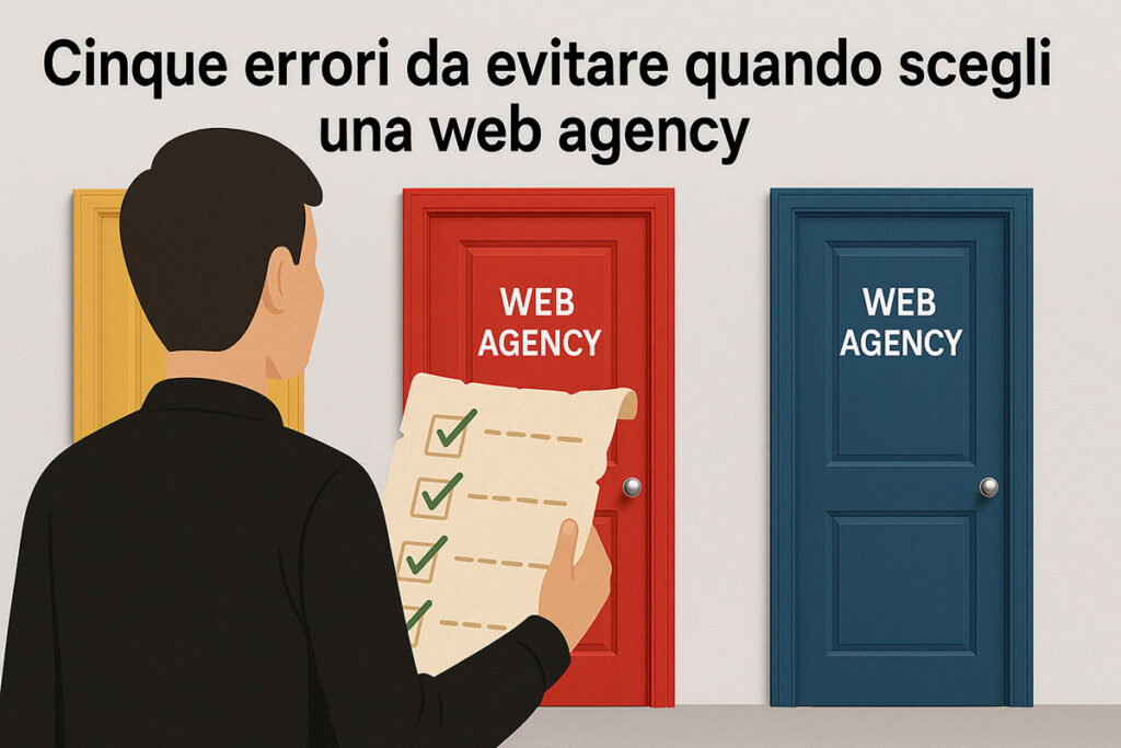 Cinque errori da evitare quando scegli una web agency