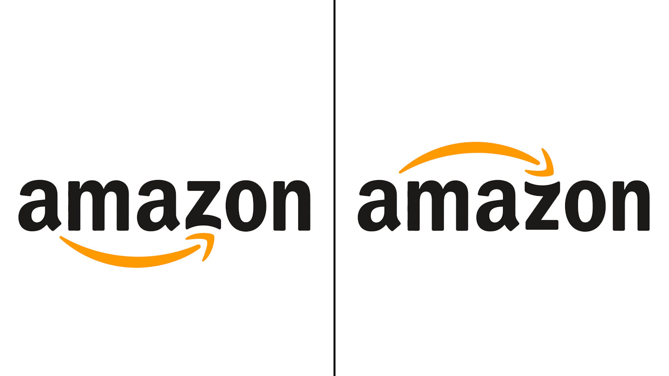 Confronto loghi Amazon
