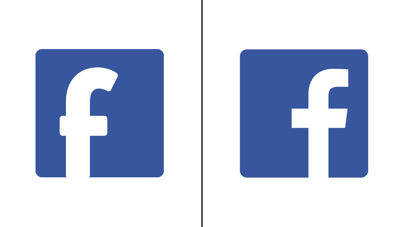 Confronto loghi Facebook
