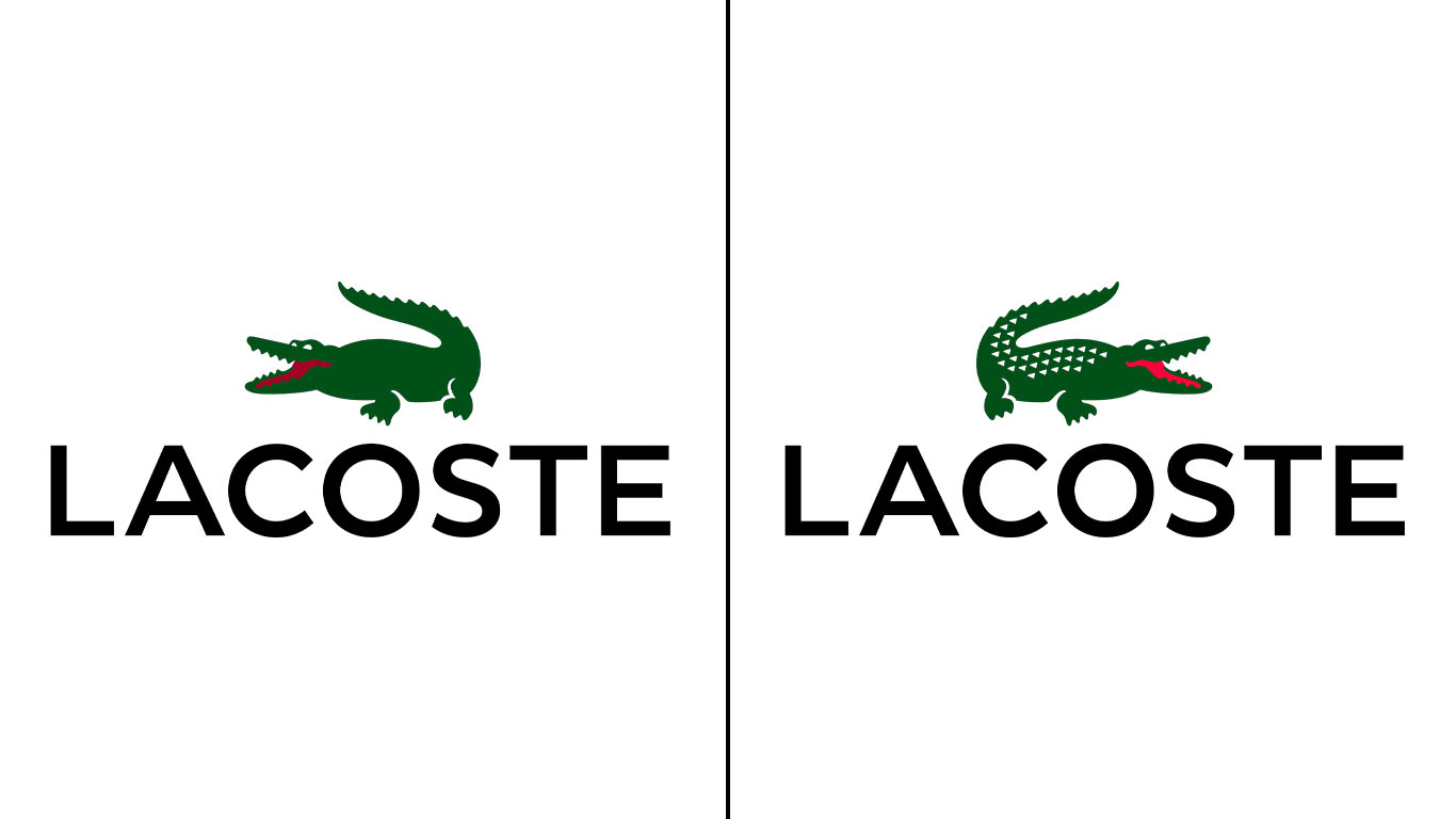 Confronto loghi Lacoste