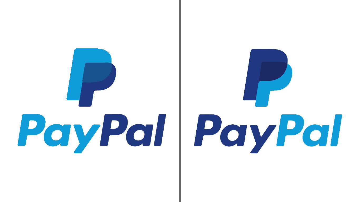 Confronto loghi PayPal