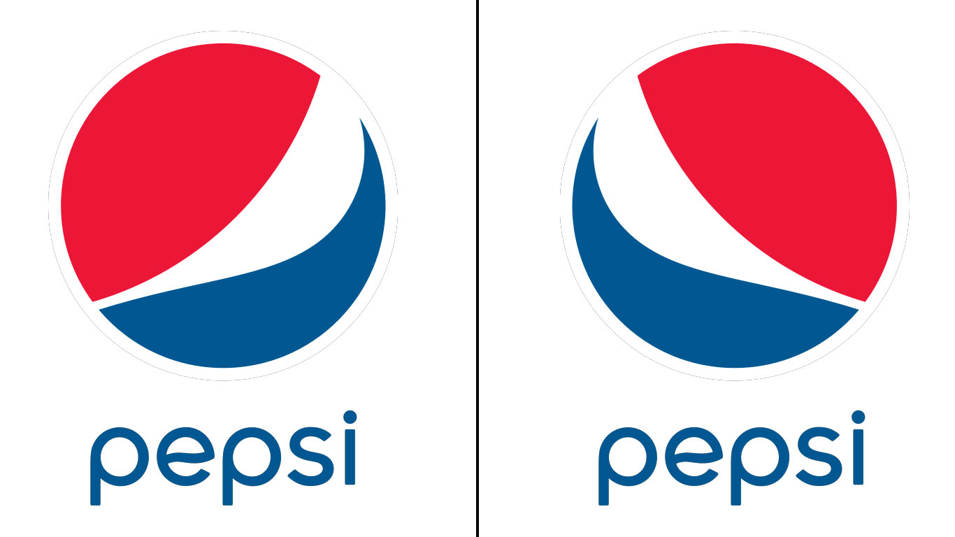 Confronto loghi Pepsi