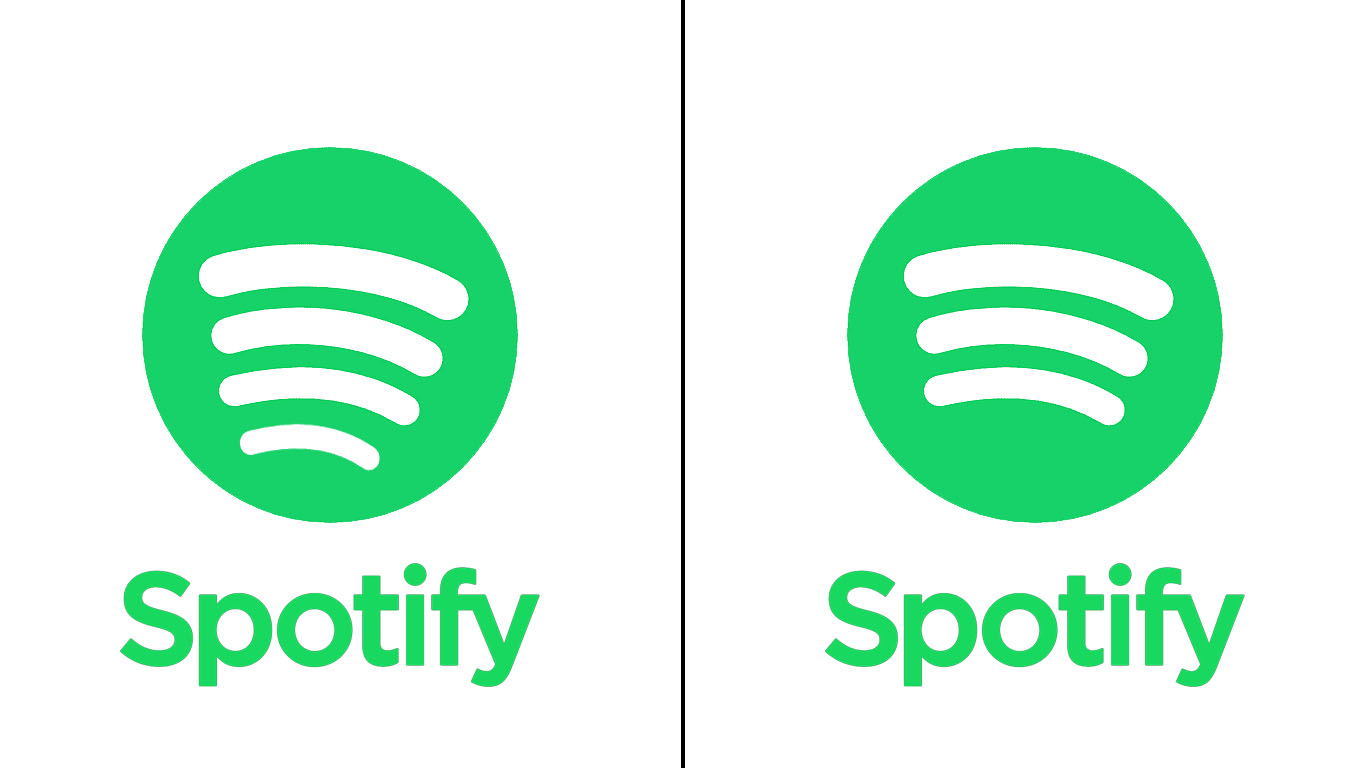 Confronto loghi Spotify