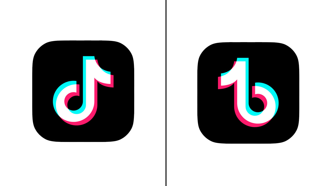 Confronto loghi TikTok