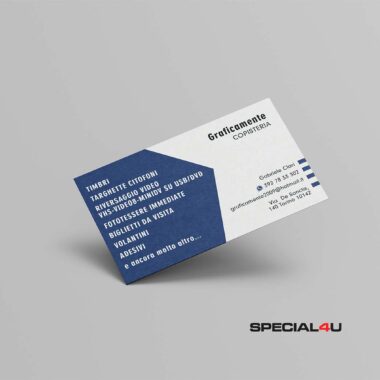 Biglietti da visita personalizzati grafica + stampa a torino