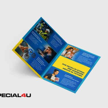 Grafica e Stampa pieghevoli A5 Open Day Scuola Torino